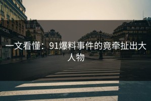 一文看懂：91爆料事件的竟牵扯出大人物