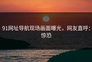 91网址导航现场画面曝光，网友直呼：惊恐