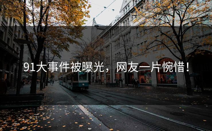 91大事件被曝光，网友一片惋惜！