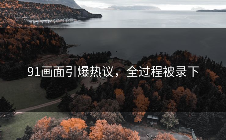91画面引爆热议，全过程被录下