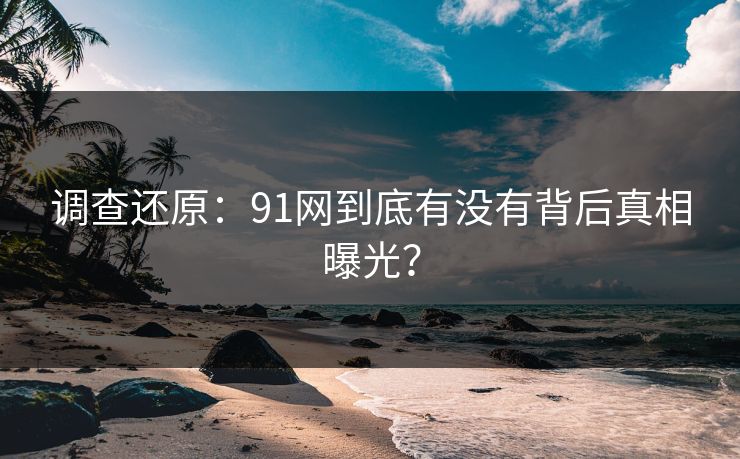 调查还原：91网到底有没有背后真相曝光？