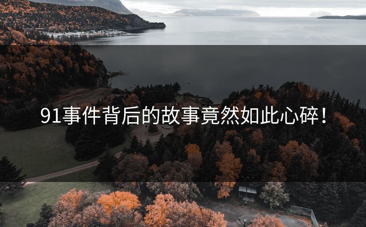 91事件背后的故事竟然如此心碎！